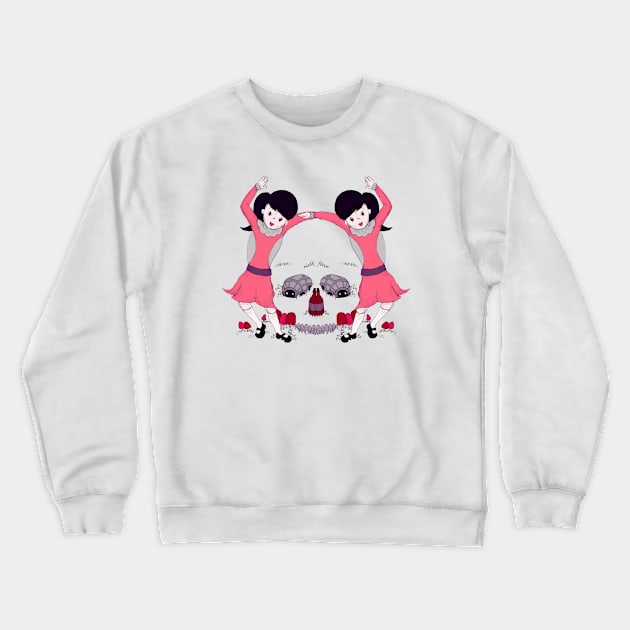 Party Skull Crewneck Sweatshirt by LVBart